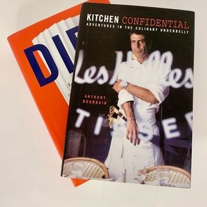 💔SOLD💔 Anthony Bourdain Kitchen Confidential DIRT by Bill Buford book bundle